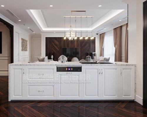  Đèn cao cấp phòng bếp chung cư tân cổ điển