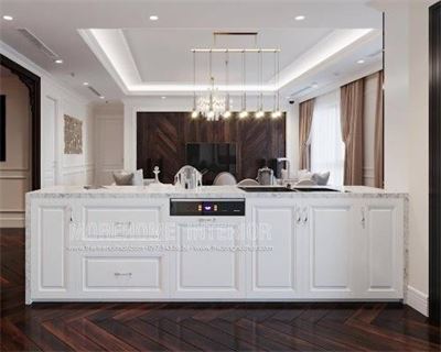 Đèn cao cấp phòng bếp chung cư tân cổ điển