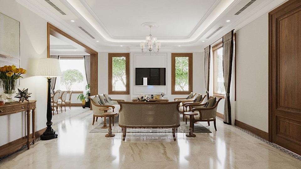 Thiết kế nội thất biệt thự cao cấp, đẹp tại Splendora Bắc An Khánh